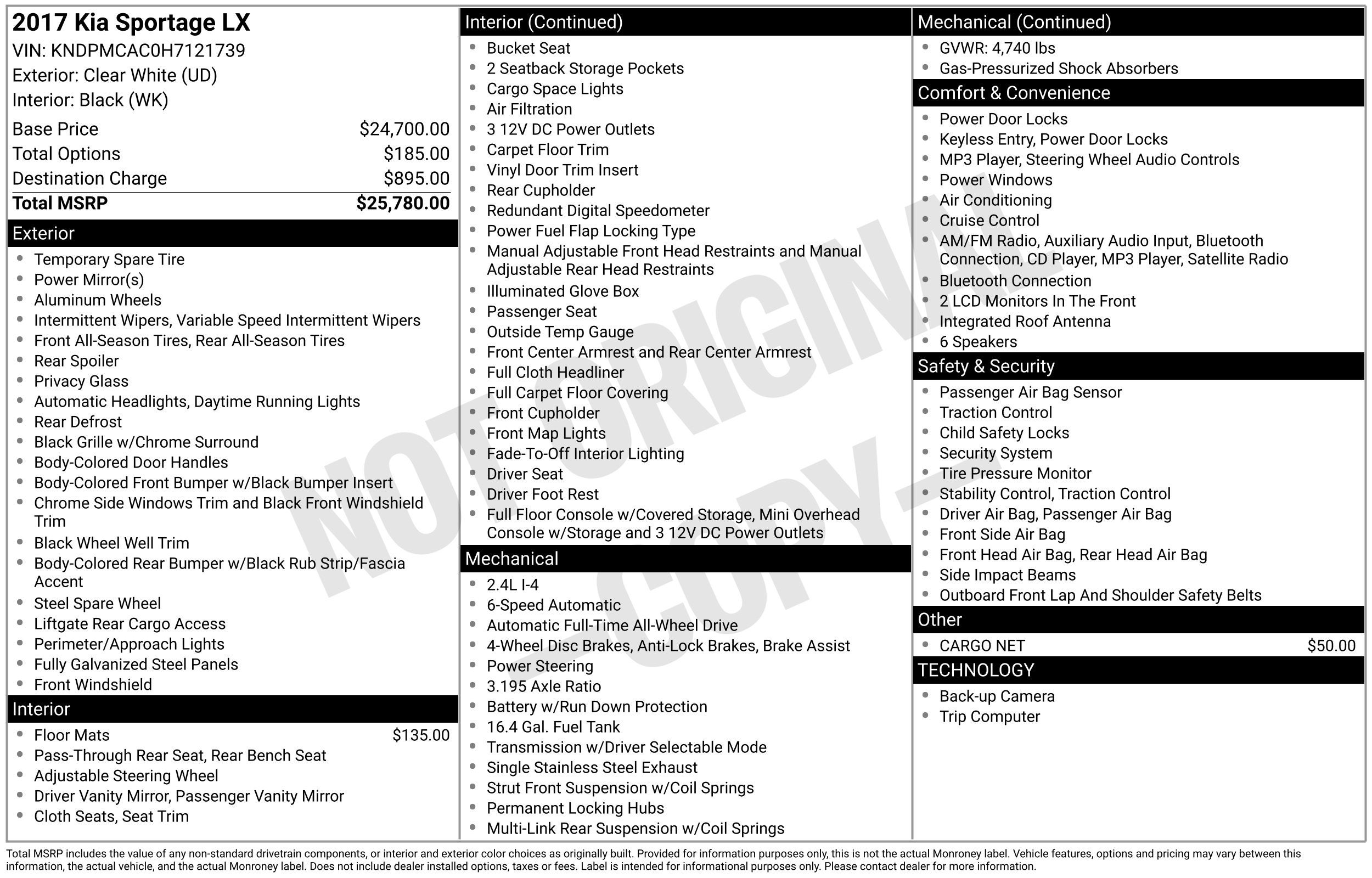 2017 Kia Sportage LX