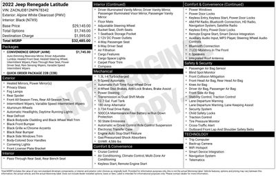 2022 Jeep Renegade Latitude 4x4