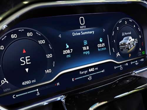 2023 Chevrolet Silverado dashboard display