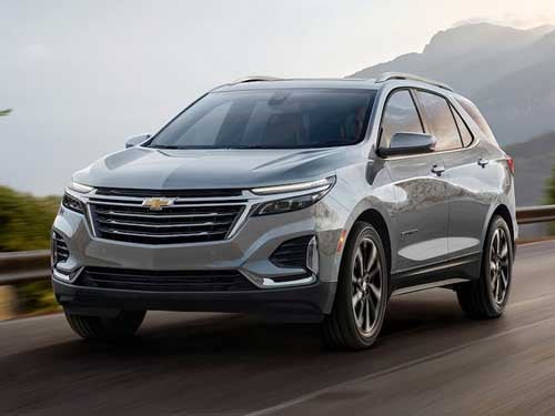 Chevrolet Equinox driving in the mountains