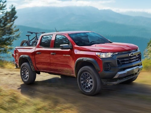 2024 Chevrolet Colorado driving up a mountain