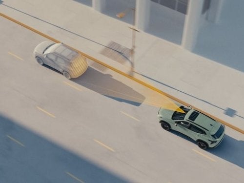 2025 Chevrolet Trax overhead model view of forward warning collision safety feature